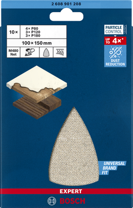 Bosch EXPERT M480 砂磨網套裝 100 x 150 毫米。